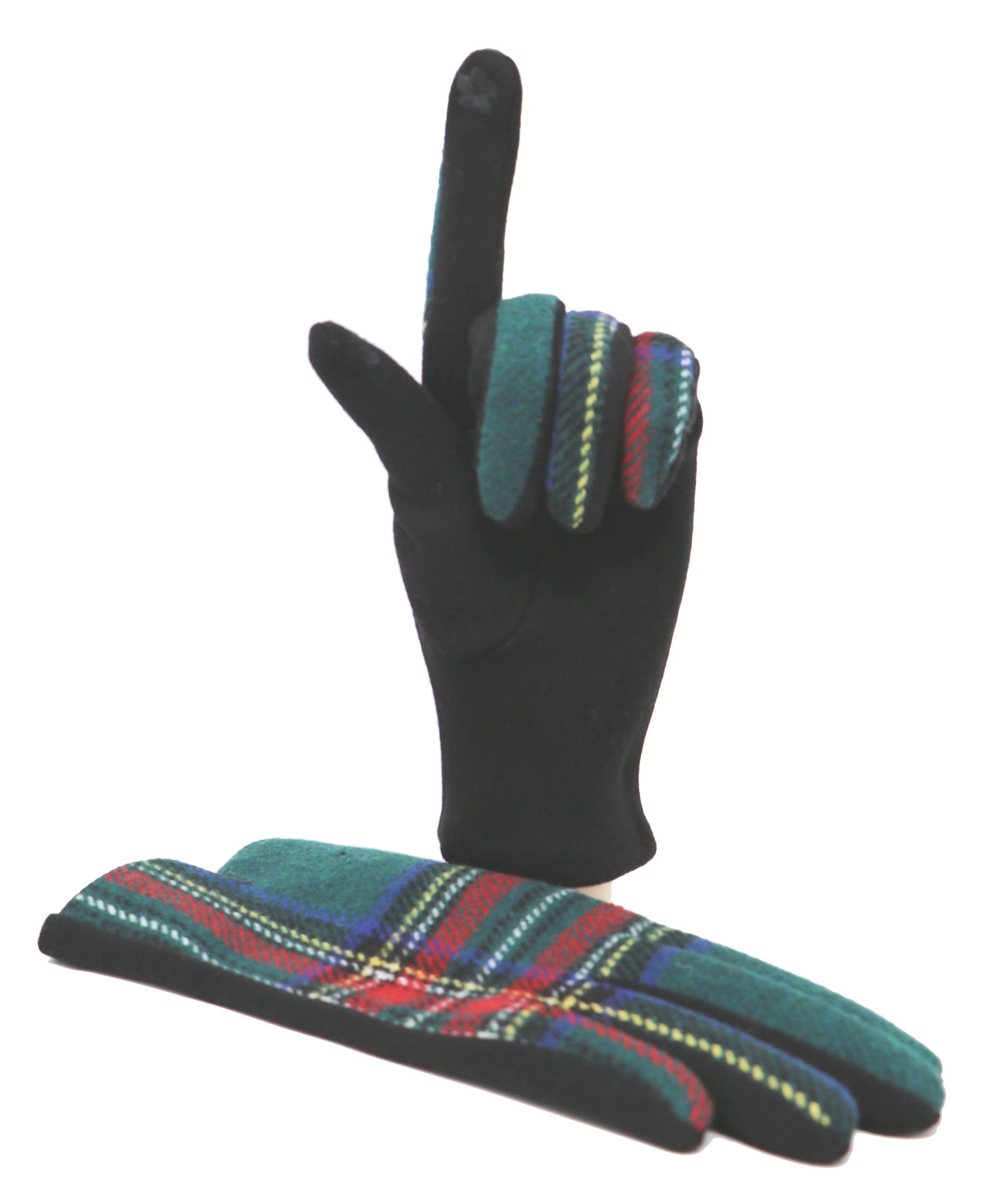 Traditional Tartan Gloves Touch Screen