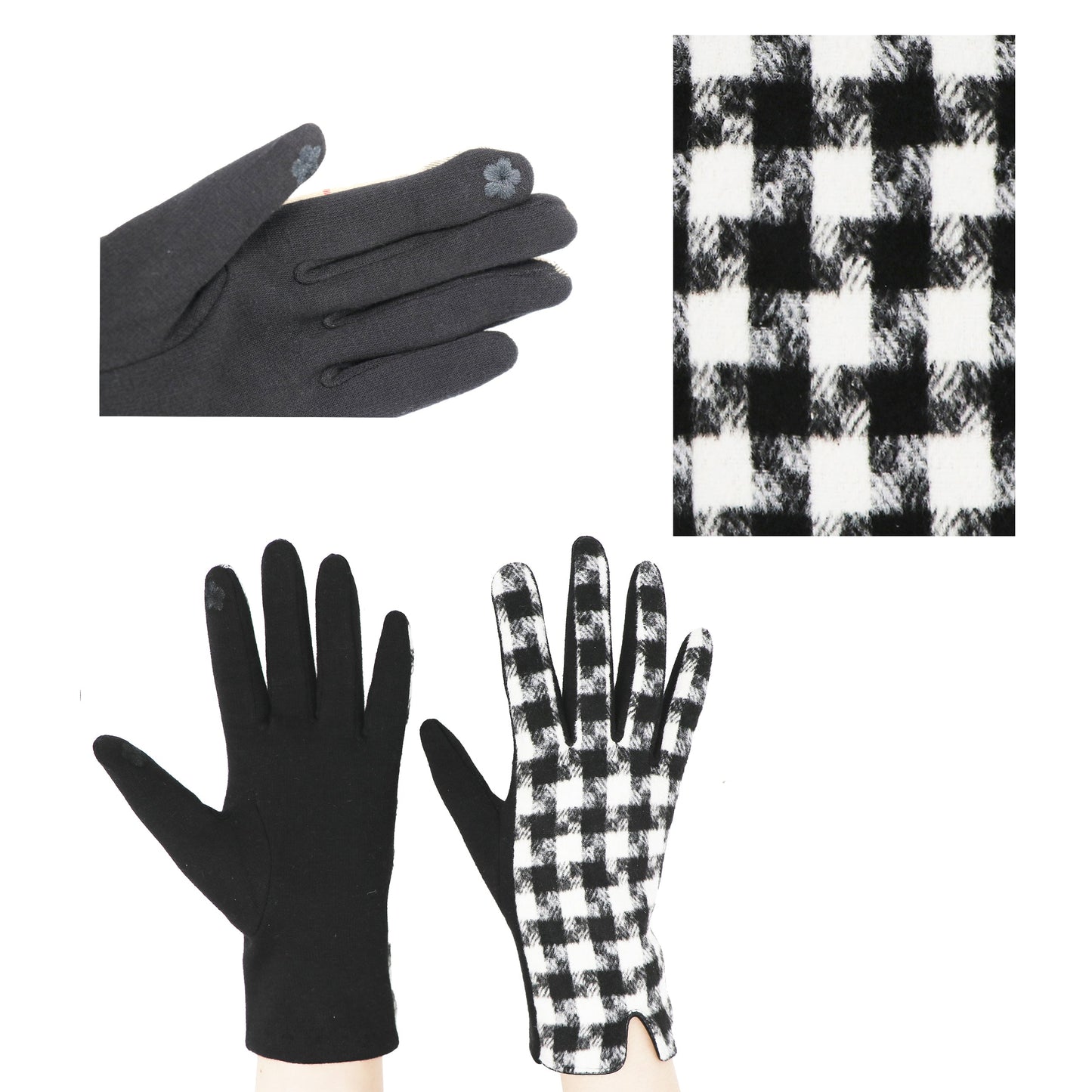 Traditional Tartan Gloves Touch Screen