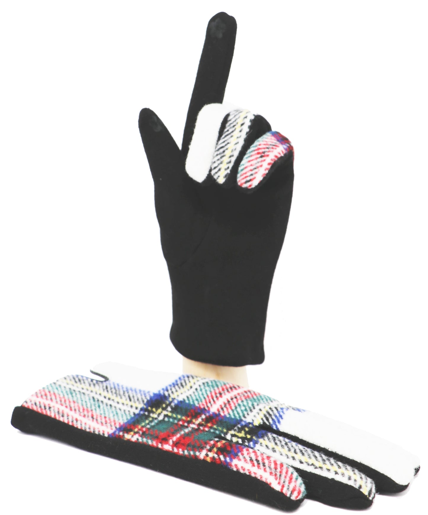 Traditional Tartan Gloves Touch Screen