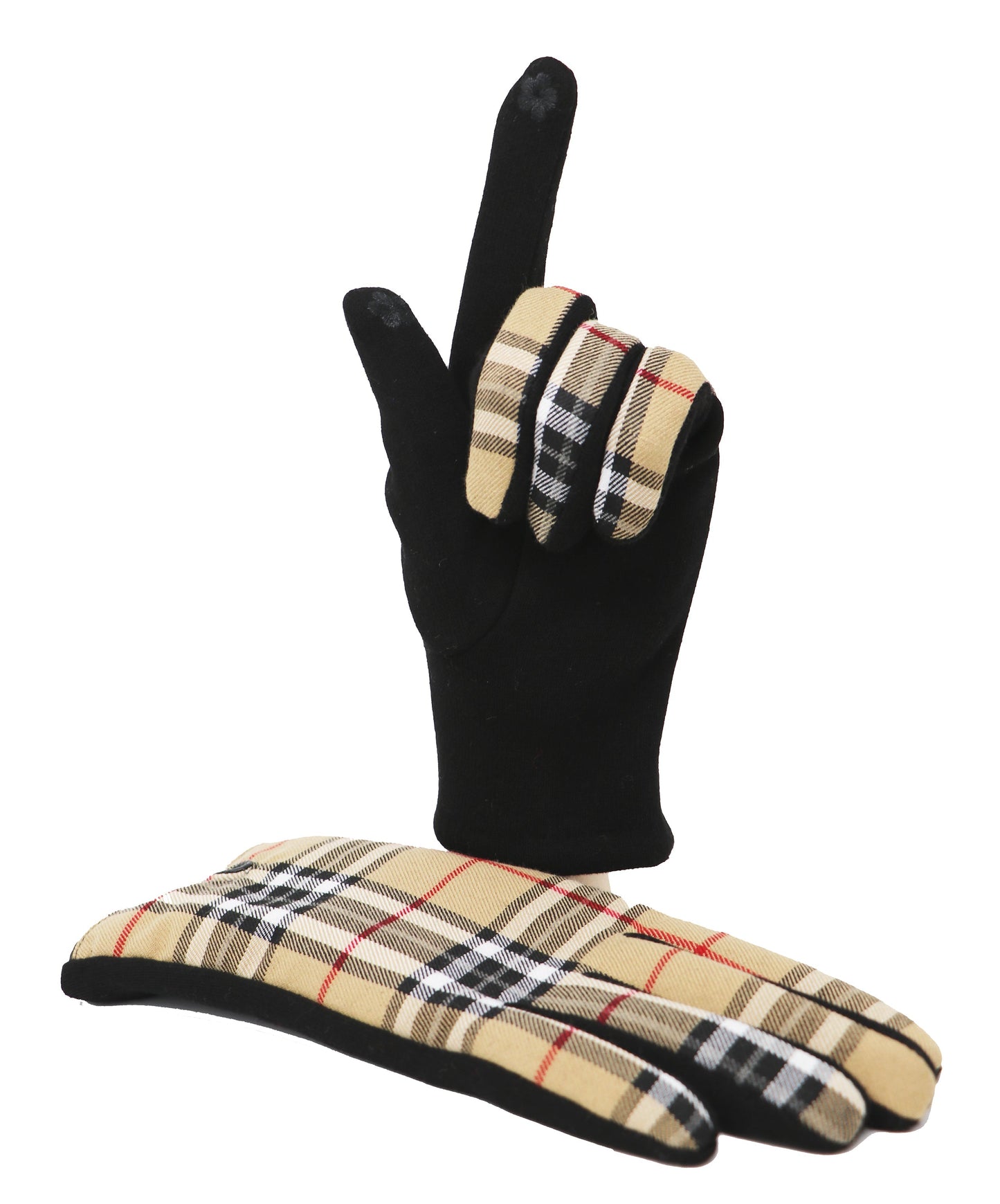 Traditional Tartan Gloves Touch Screen