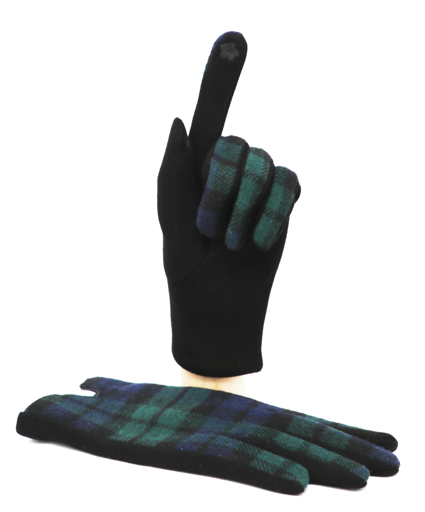Traditional Tartan Gloves Touch Screen