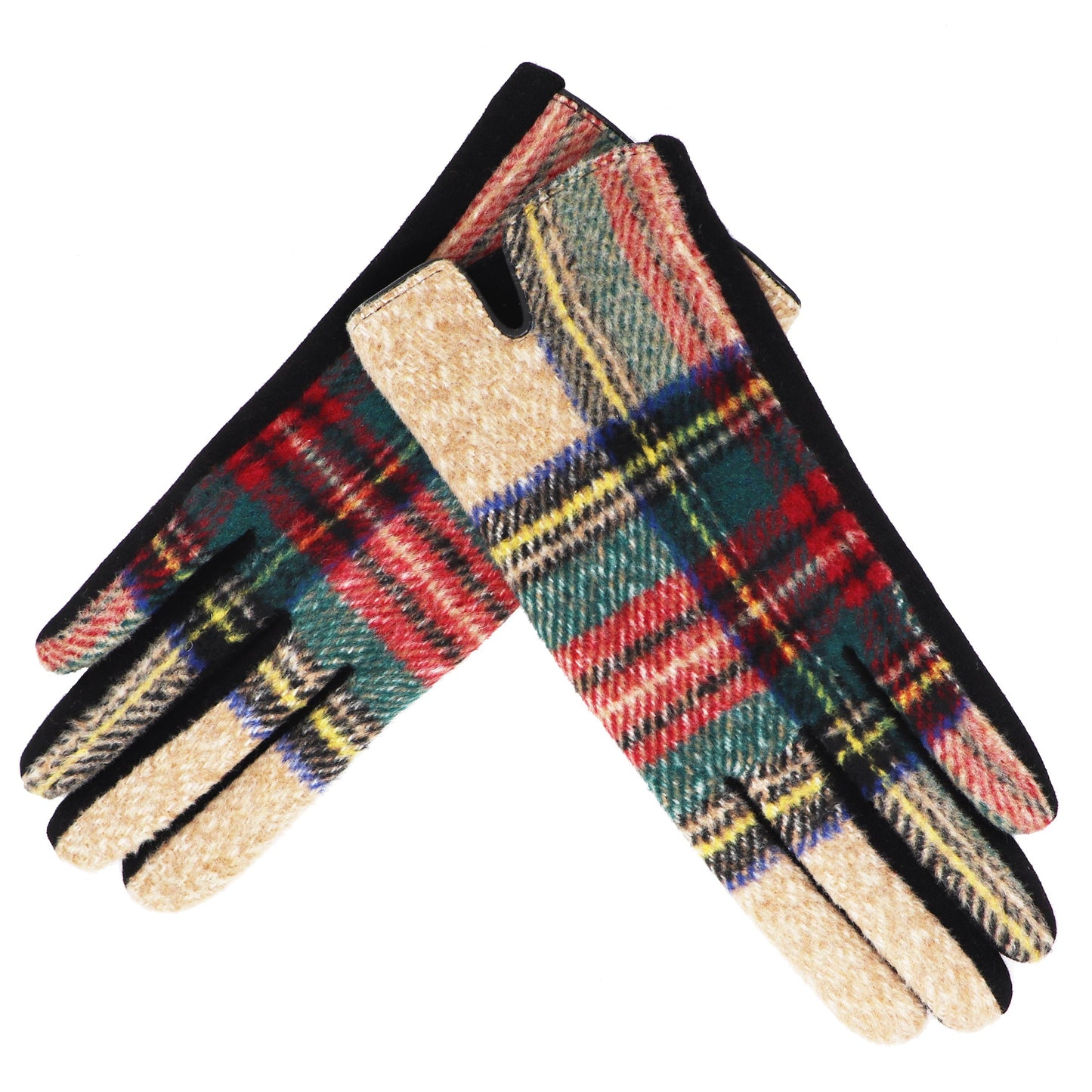 Traditional Tartan Gloves Touch Screen