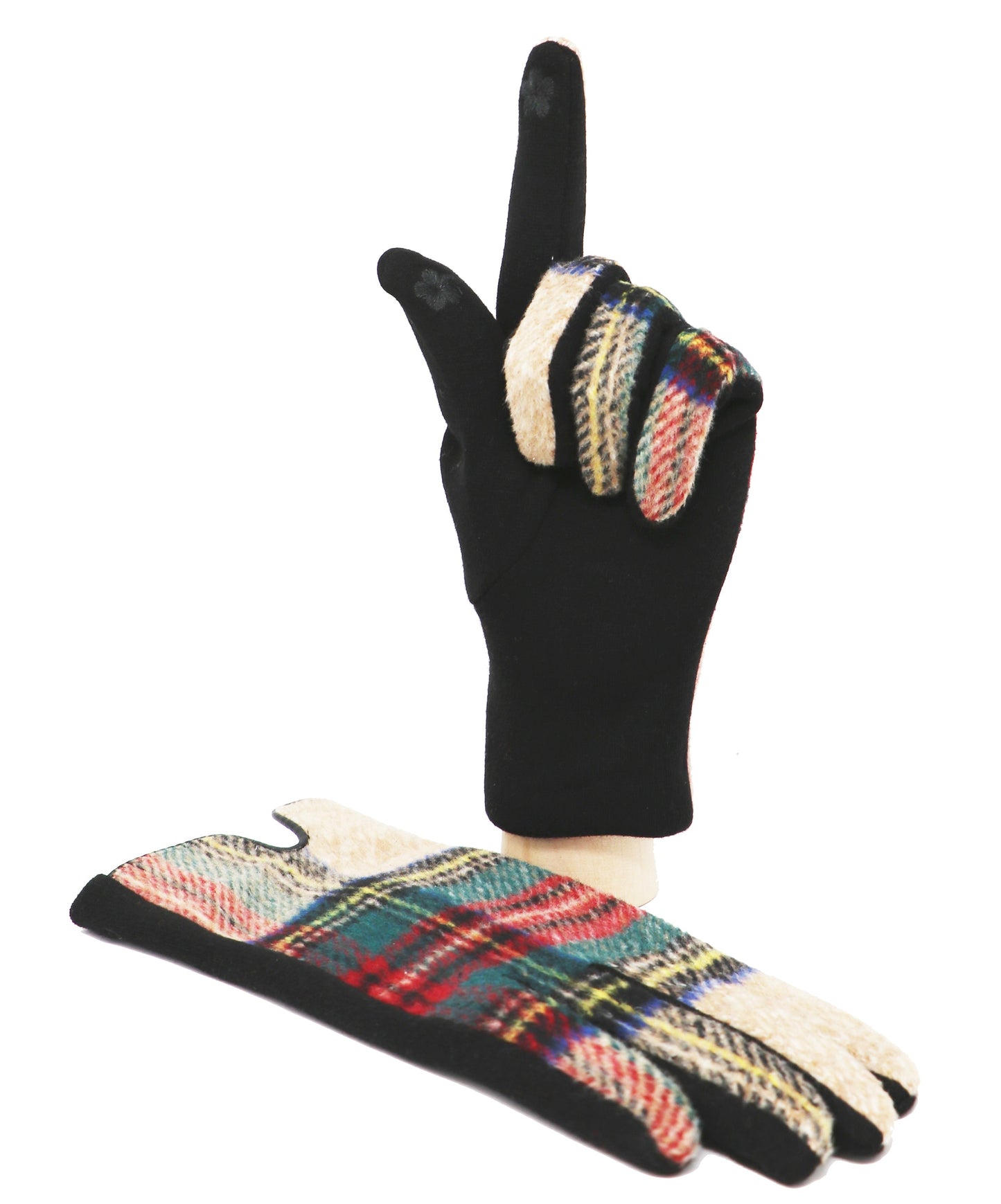 Traditional Tartan Gloves Touch Screen