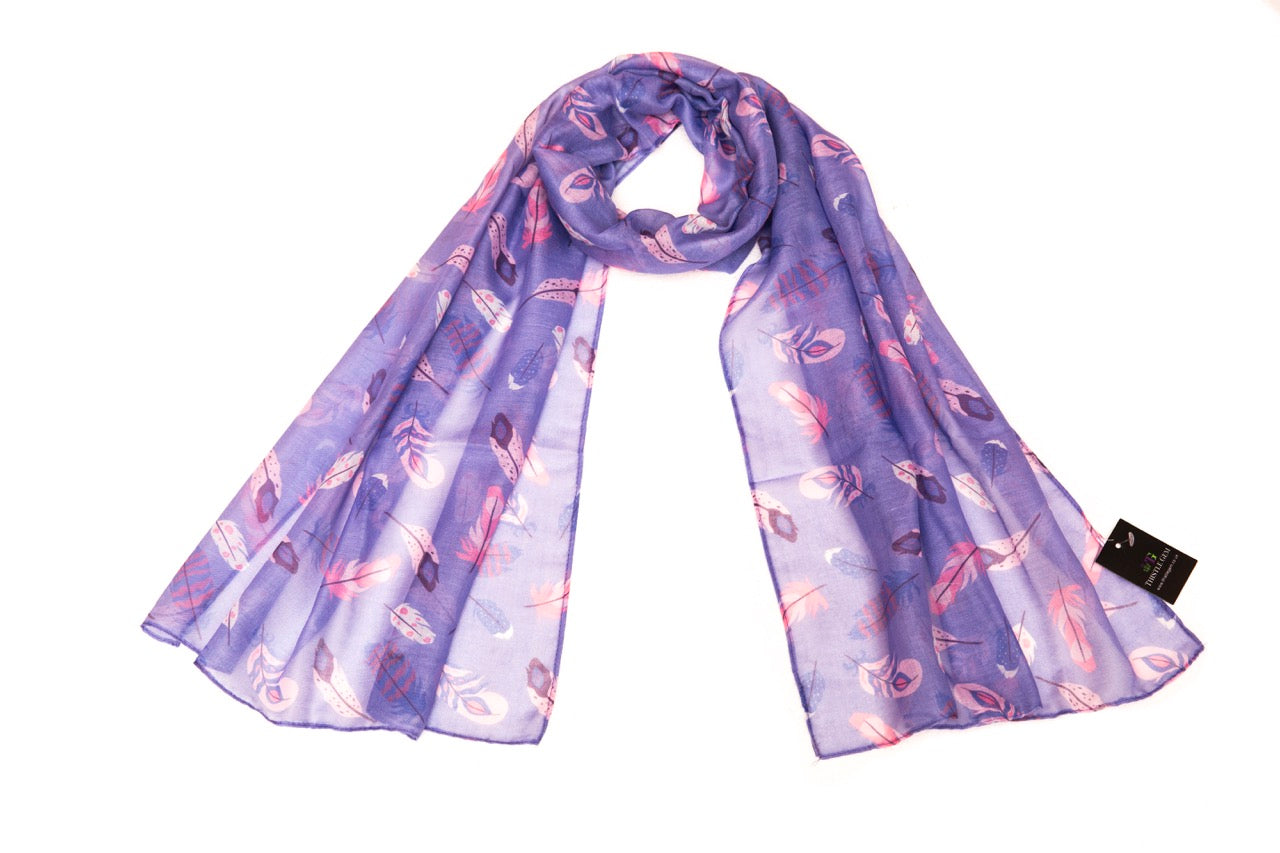 Lightweight Feather Scarf