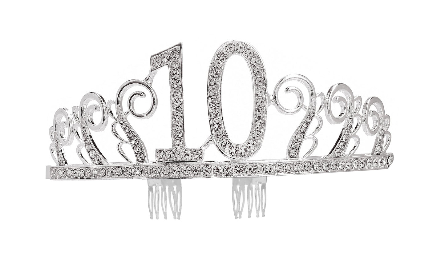 Diamanté Birthday Crown, 18-90 One Size