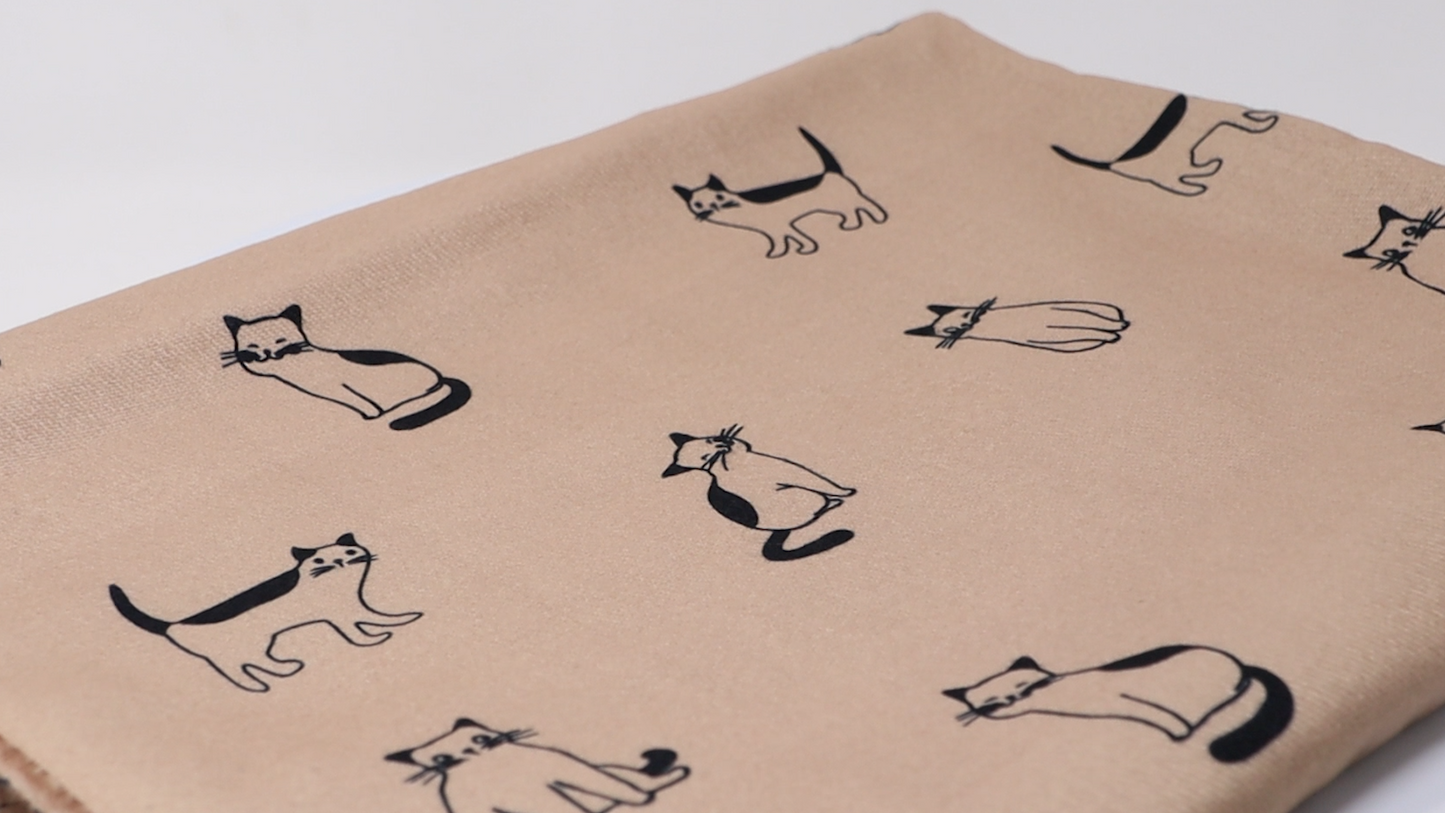 Cat Scarf with Tassels