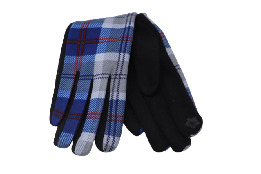 Traditional Tartan Gloves Touch Screen