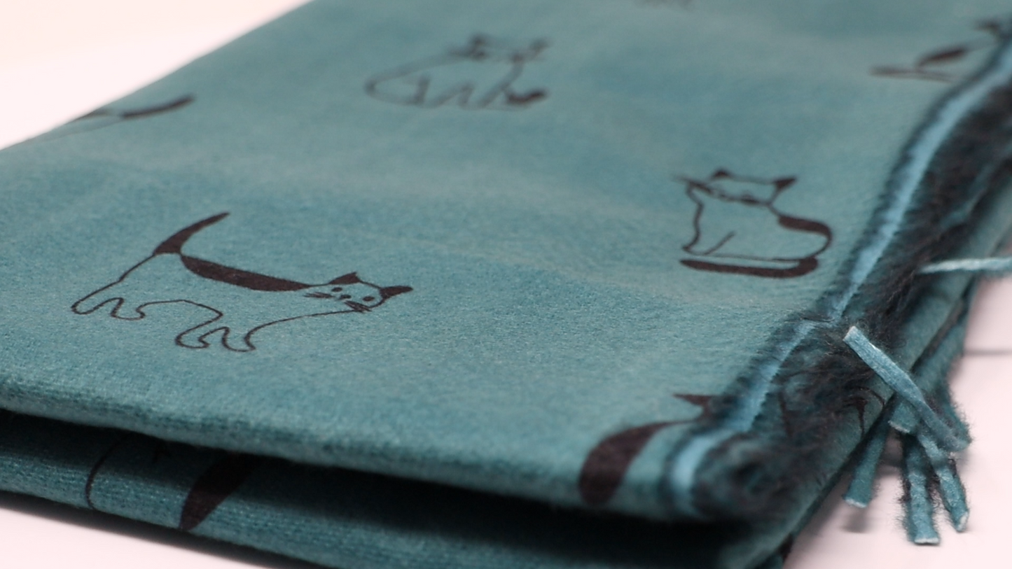 Cat Scarf with Tassels