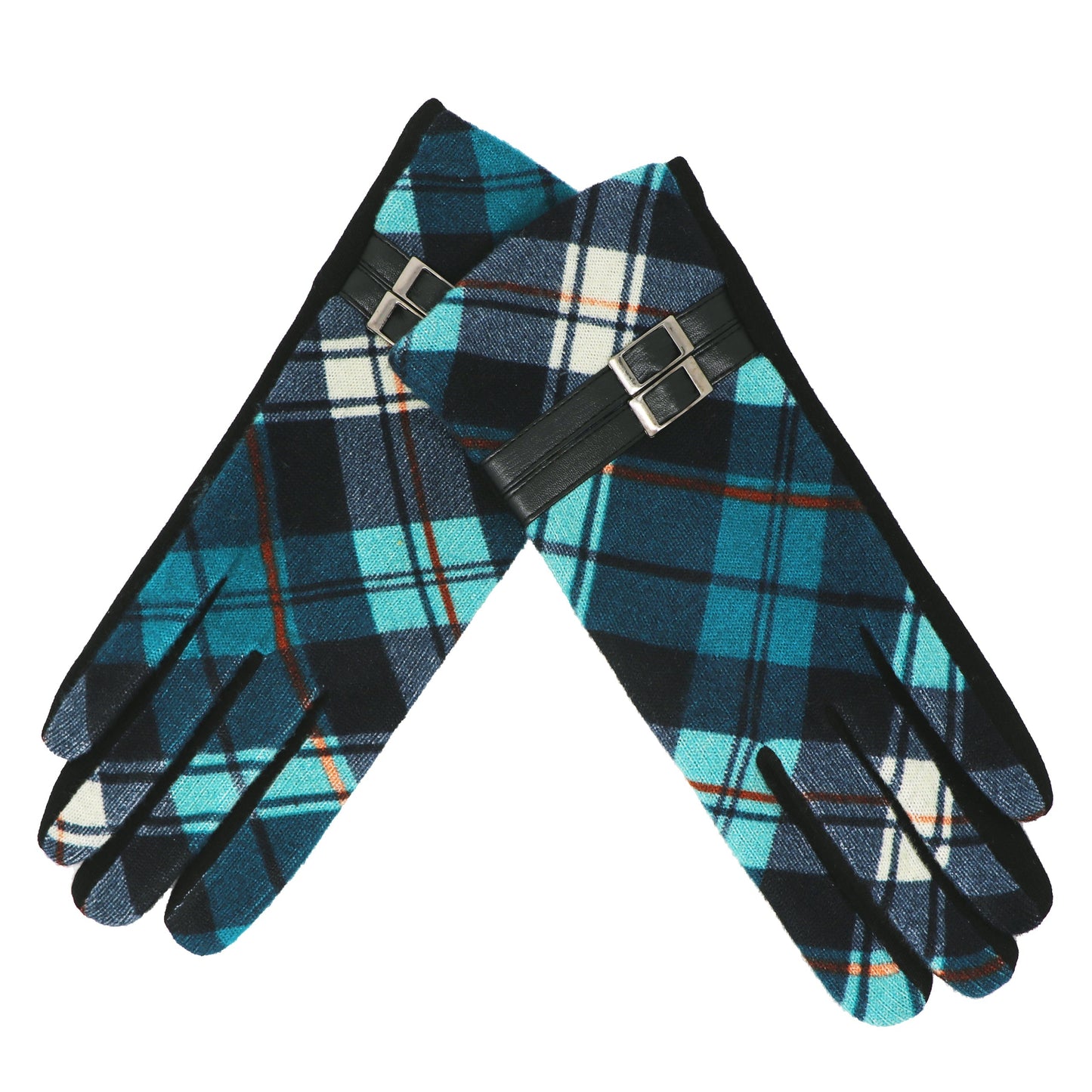 Woman’s Check Buckle Glove, One Size