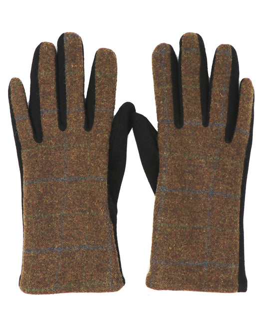 Mens Traditional Tartan gloves, One Size, Touchscreen Compatible