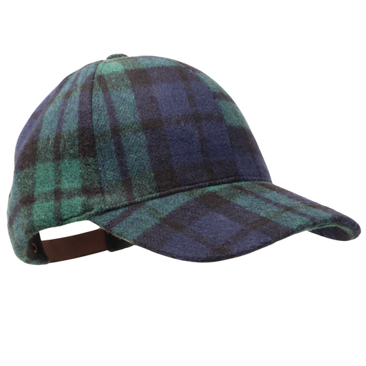 Tartan Baseball Cap with Tartan Peak