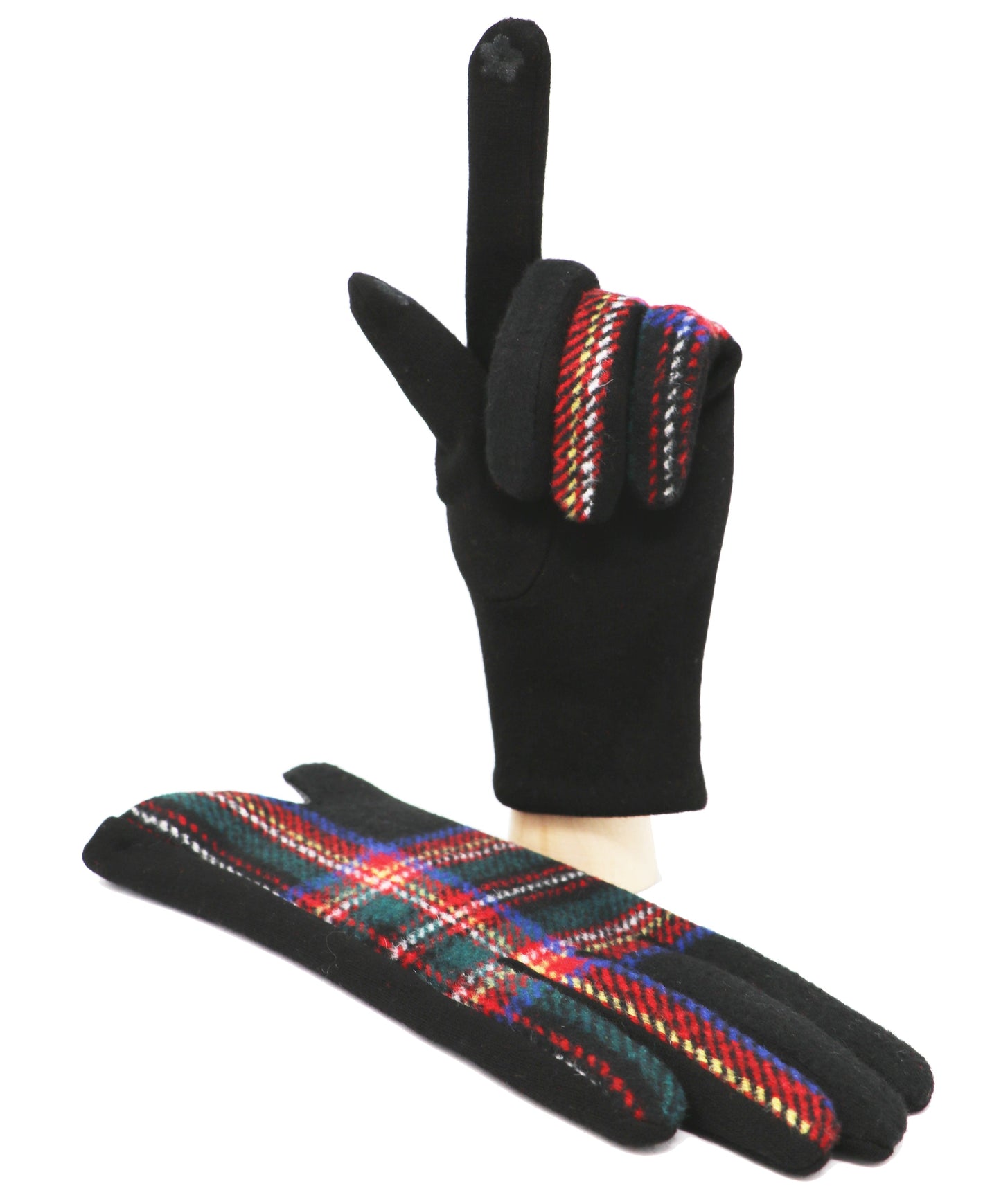 Traditional Tartan Gloves Touch Screen