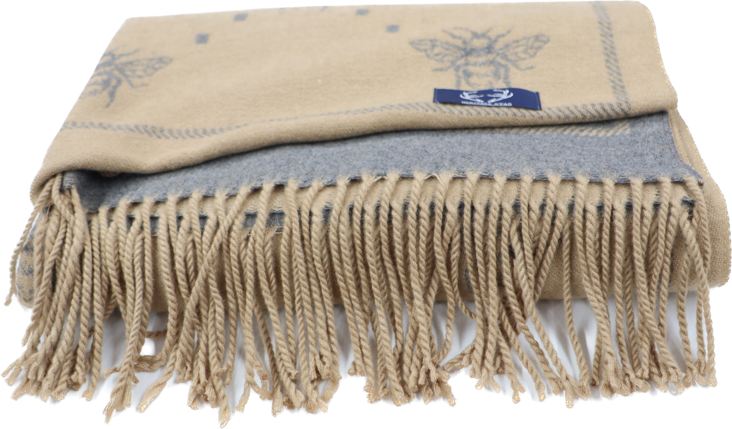 Supersoft Bee Scarves (With Tassels)