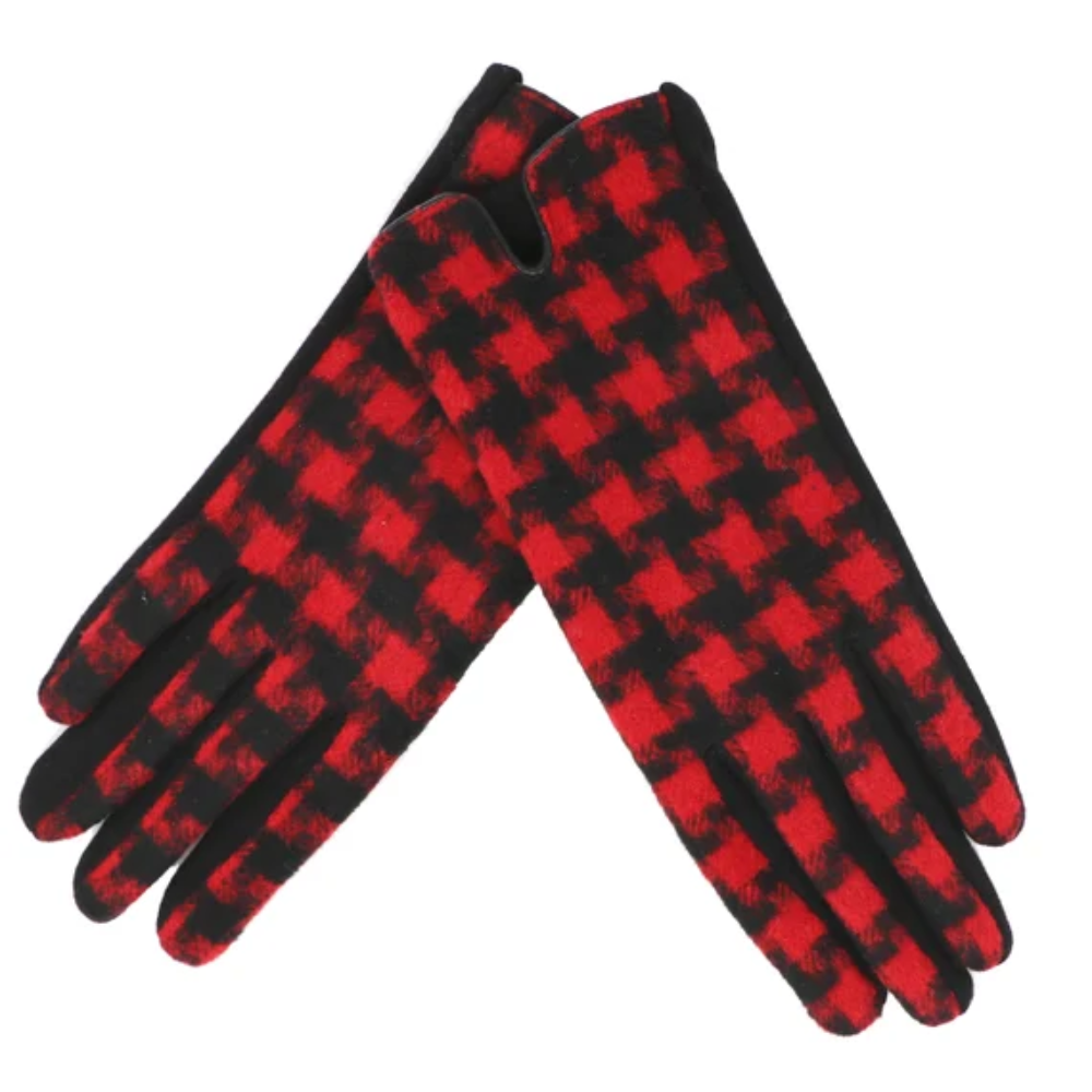 Buffalo Plaid gloves and Houndstooth Gloves